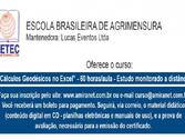 Curso: ”Cálculos Geodésicos no Excel” - 60 horas/aula - Estudo monitorado a distância