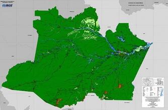 IBGE disponibiliza mapa da cobertura e uso da Terra do Amazonas