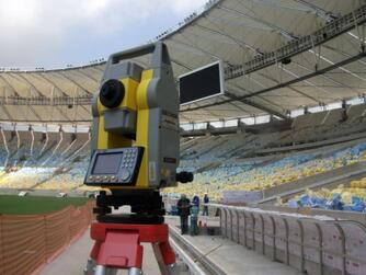 Estação Total GeoMax presente nas obras do Maracanã