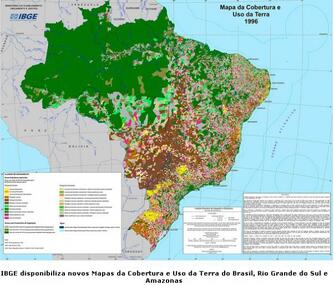 IBGE disponibiliza novos Mapas da Cobertura e Uso da Terra do Brasil, RS e AM
