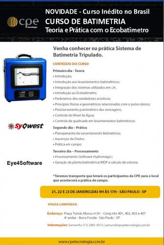 CPE realiza curso de Batimetria em SP