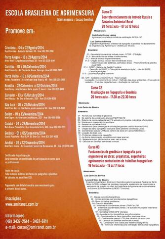 Calendário de cursos 2014: confira cursos que serão ministrados em sua região