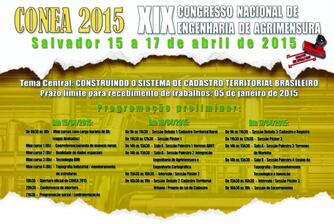 XII CONGRESSO NACIONAL DE ENGENHARIA DE AGRIMENSURA - CONEA 2015