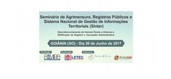 Seminário de Agrimensura, Registros Públicos e Sistema Nacional de Gestão de Informações Territoriais (Sinter)